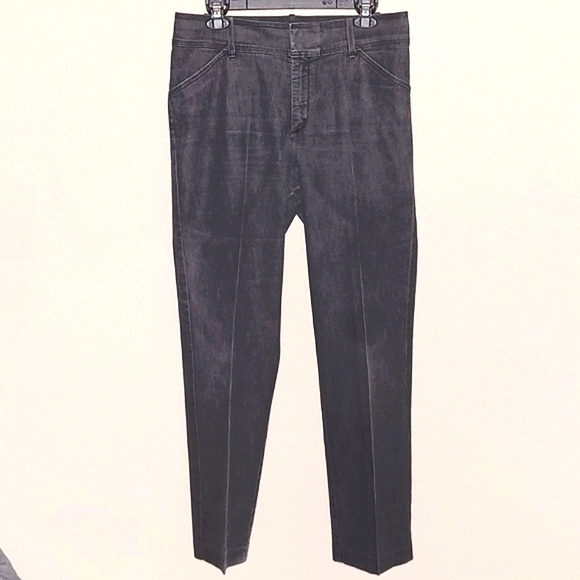 LEE DENIM LOOSE FIT JUST BELOW WAIST VINTAGE Straight Leg Gray Distressed 14M - Picture 2 of 10